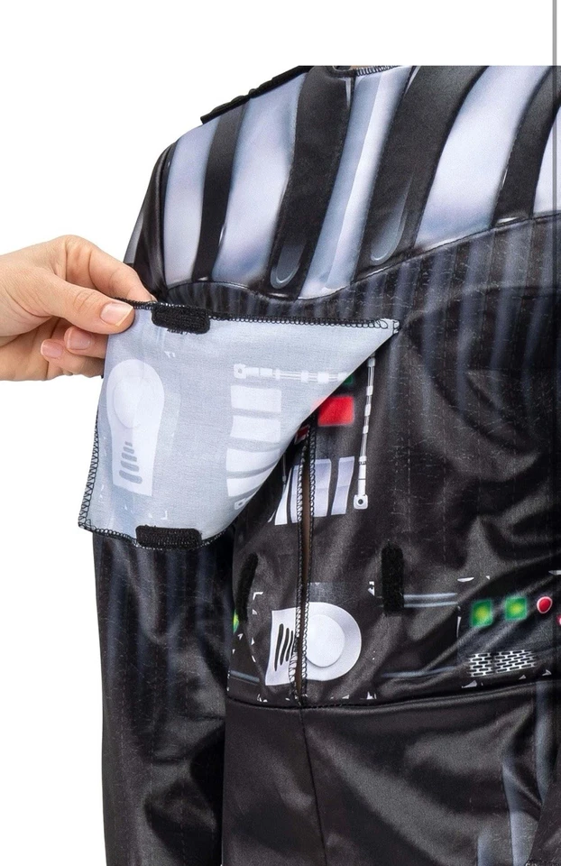 Star Wars Darth Vader Adaptive Costume Jazwares-Size Medium 8-10 - Image 4 of 4