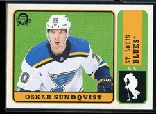 2018-19 O-Pee-Chee Retro Blank Back #348 Oskar Sundqvist