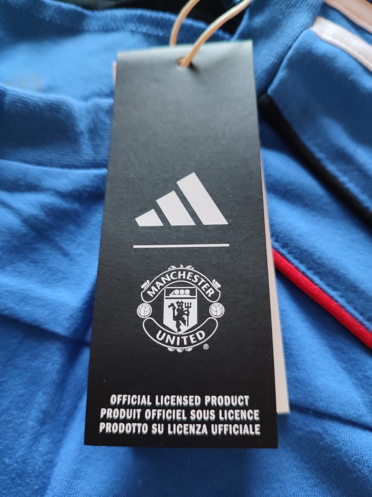 adidas Manchester United T-Shirt UBP Urban Purist Medium BNWT Man Utd Blue Red image 7