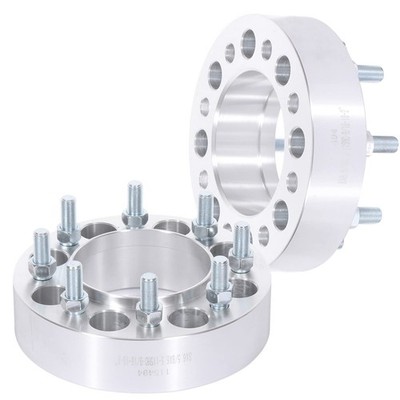 2Pcs 8 Lug Hubcentric Wheel Spacers 8x6.5 2'' 121mm Bore 9/16 Thread Ram 2500