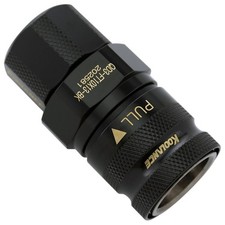 Koolance QD3 Female Quick Disconnect, for 10mm x 13mm 3/8in x 1/2in , Black