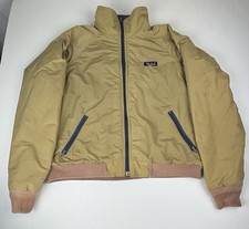 vintage woolrich Bomber jacket Beige Mens XL Fleece Lined B48