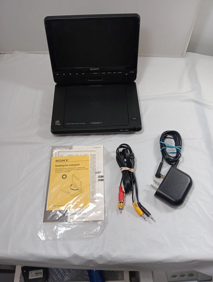 Sony DVP-FX970 Portable DVD Player 9" Rotating Folding Screen ( No Remote ) - Image 3 of 4