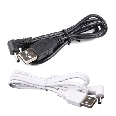 USB to for DC 5V 1m/3.3ft Power Cable 3.5x1.35mm Male Plug Adapter Elbow Jack