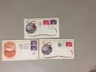 Three Israel UPU ANNIVERSARY 1950 fdc with diff nomination stamps