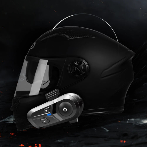 Moto Helmet Bluetooth Headset BT5.3 IPX6 Dustproof Waterproof CVC Noise Control - Picture 2 of 21