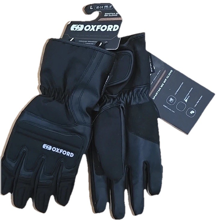 Oxford Spartan Motor Bike Moped Motorcycle Gloves Large Waterproof MS WP