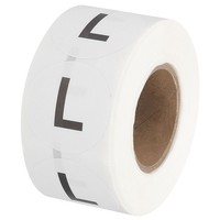 Inventaretiketten Mit Buchstabe L 1-Zoll-Aufkleber (1 Rolle/Insgesamt 500 StüCk)