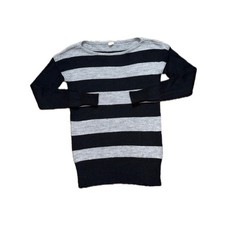       J.CREW Sailor Stripe Boatneck Alpaca Wool Blend Knit Sweater  Women's S
