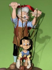 Disney Store Sketchbook Christmas Ornament Pinocchio and Geppetto