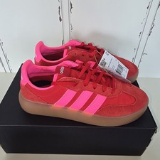 adidas Barreda Decode J Red/Pink Leather Sneakers US JR0759 Jr 5.5 Or W 6.5