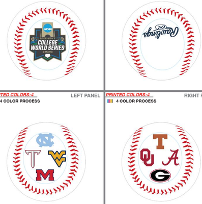 #ad 2026 College World Series Rawlings Baseball Troy West Virginia Georgia Ole Miss $22.99