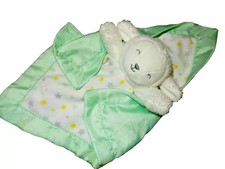 5E Carter's Lamb Head Sheep Stars Velour Plush Security Lovey Blanket Rattle