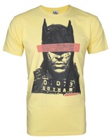 Junk Food Clothing Batman Mugshot MäNner Klein KurzäRmeliges T-Shirt