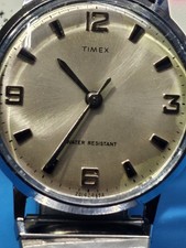 Orologio meccanico uomo Timex Marlin con cristallo nuovo e revisionato.