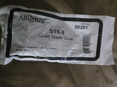 Alligator 50201 ST6-9 Quad Staple Driver Flexco twice as good/wide 50200 model