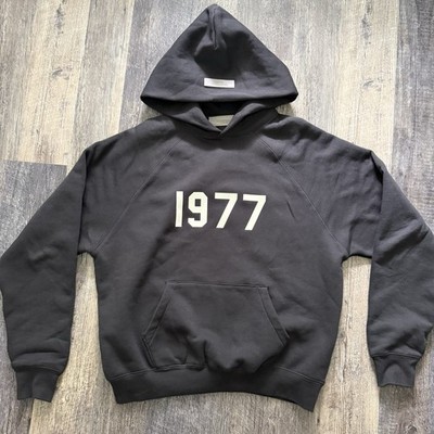 ESSENTIALS FEAR OF GOD Hoodie 1977 IRON Size XS Authenti | eBay