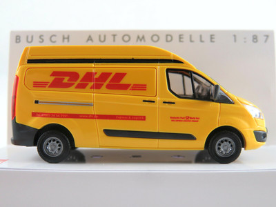 Busch 52511 Ford Transit Custom Hochdach Kasten (2013) ''DHL'' 1:87/H0 NEU/OVP