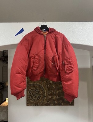 Vetements AW17 Red Cropped Bomber Jacket