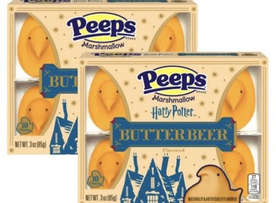 2pc Set 3oz/10ct per Box PEEPS x Harry Potter Butterbeer Chicks Fun Easter Candy