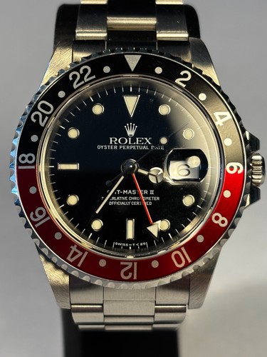 Rolex GMT-Master 16710 Coke Bezel Black Dial 40mm Steel Bracelet with Box