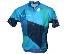 NWT 100% Authentic Morgan Stanley Banking Deluxe Performance Cycling Shirt M