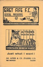 East Fife v  Falkirk    April 1955   **MINT**