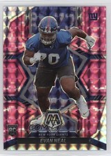 2022 Panini Mosaic Rookies Pink Camo Mosaic Prizm Evan Neal #368 2qw