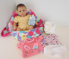 American Girl Bitty Baby Doll Lot Carrier Bed Clothing Accessories 2018