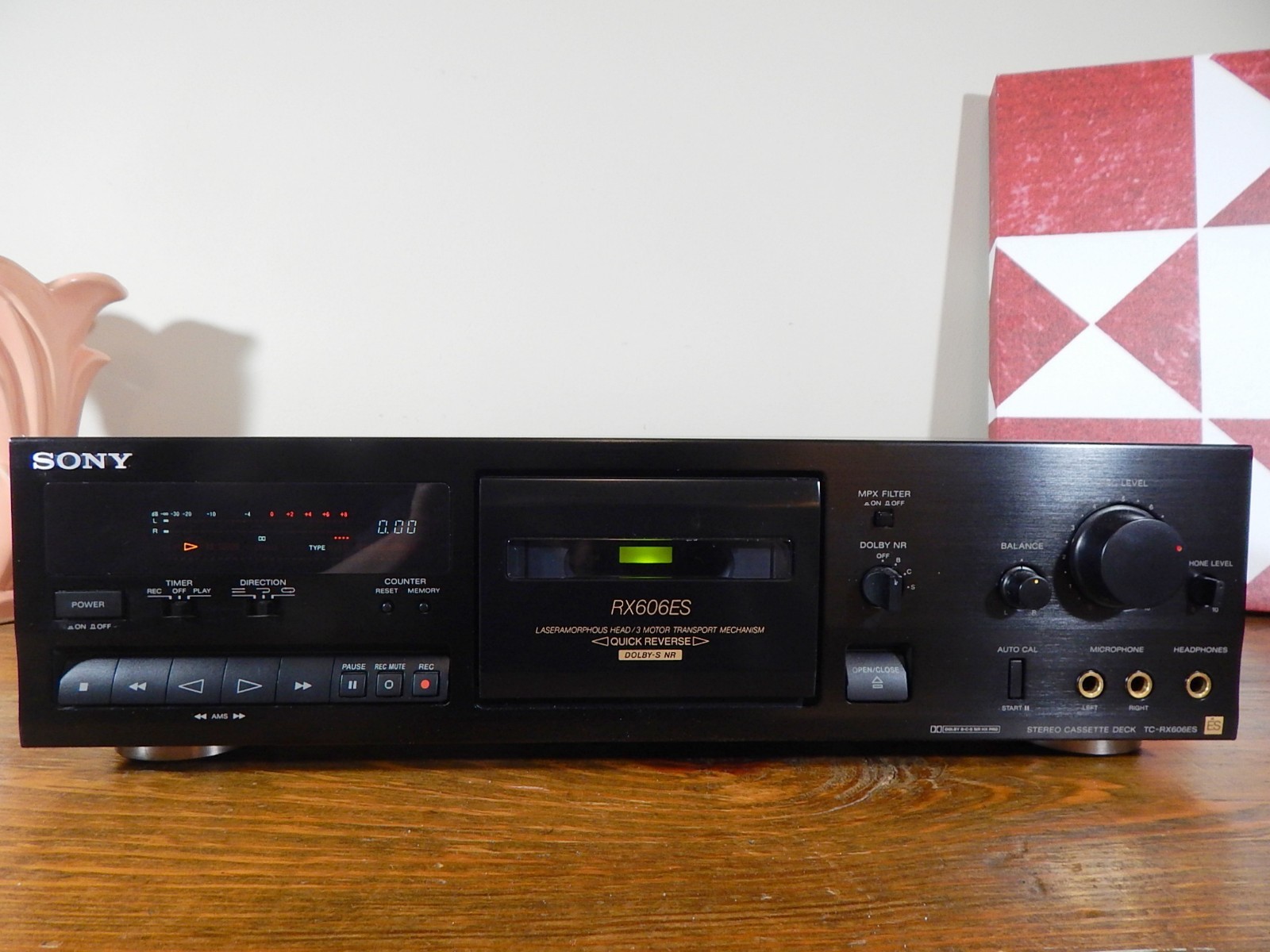 Sony TC RX606ES NR HX Pro Stereo Cassette Deck Dolby B,C,S Serviced & TESTED