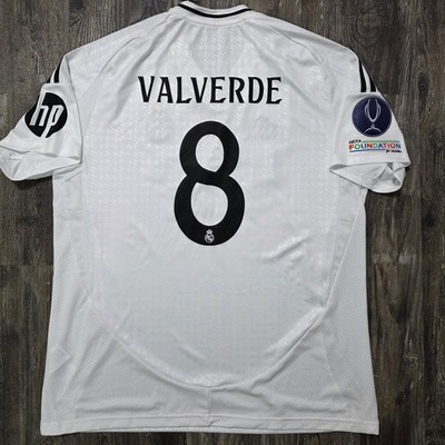 2025 Adidas Real Madrid Home Soccer Jersey Federico Valverde Men