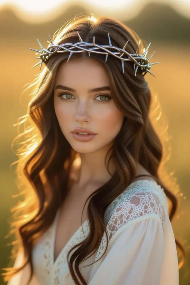 Réplica escultural moderna corona de espinas 1:1 usable cosplay utilería inspirada en Jesús Foto 2 de 4