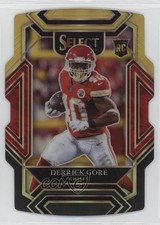 2021 Panini Select Club Level Black & Gold Prizm Die-Cut Derrick Gore #284 6o3