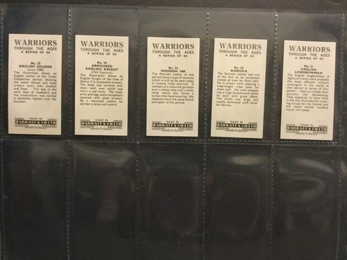 1962 Barratt Warriors Through the Ages Set of 25 Cards Sku34S - Picture 7 of 7