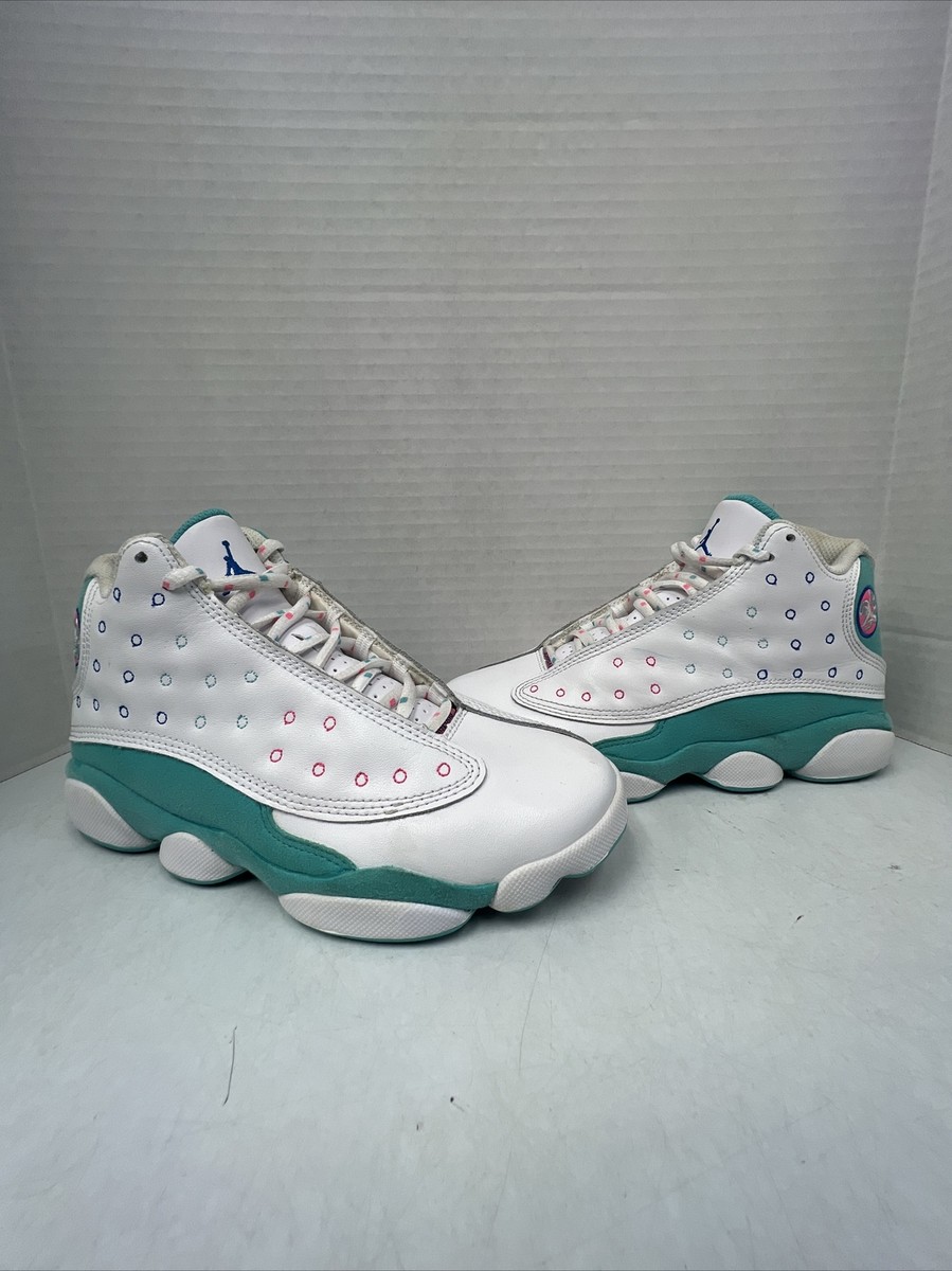 Jordan 13 Retro GS Aurora Green 2020 Size 5Y Used 439358-100