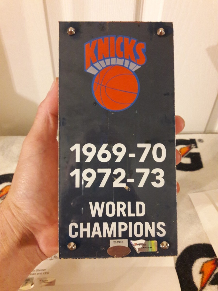 1972-73 4x8 MSG New York Knicks FLOOR Court Piece Championship