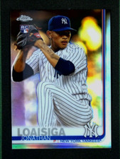 2019 Topps Chrome #168 Jonathan Loaisiga Rookie Card Refractor Parallel. rookie card picture