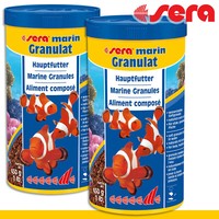 Packung Von 2 Sera Marin Granulat Natur 1000ML Futter Fisch Eau De Mer