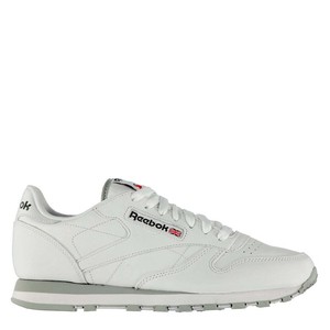 tenis branco de couro masculino reebok