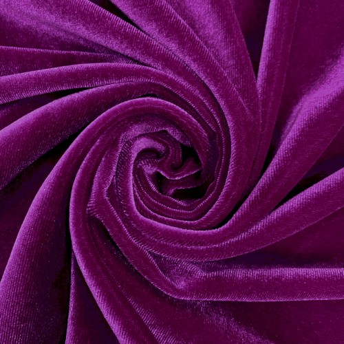 65 Colors Princess Polyester Spandex Stretch Velvet Fabric by the Yard - Picture 47 of 67