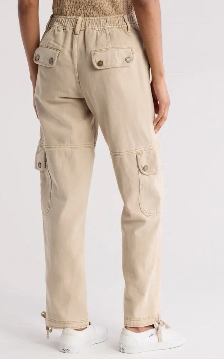 Blank NYC Cotton Twill Womens Cargo Pants Sz 27 Wild Oats $128 | eBay