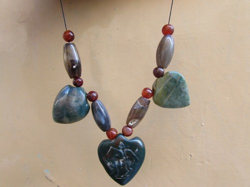 Ancient Amazing Amulets Chalcedony and Carnelian beads from Afghanistan - Picture 5 of 12