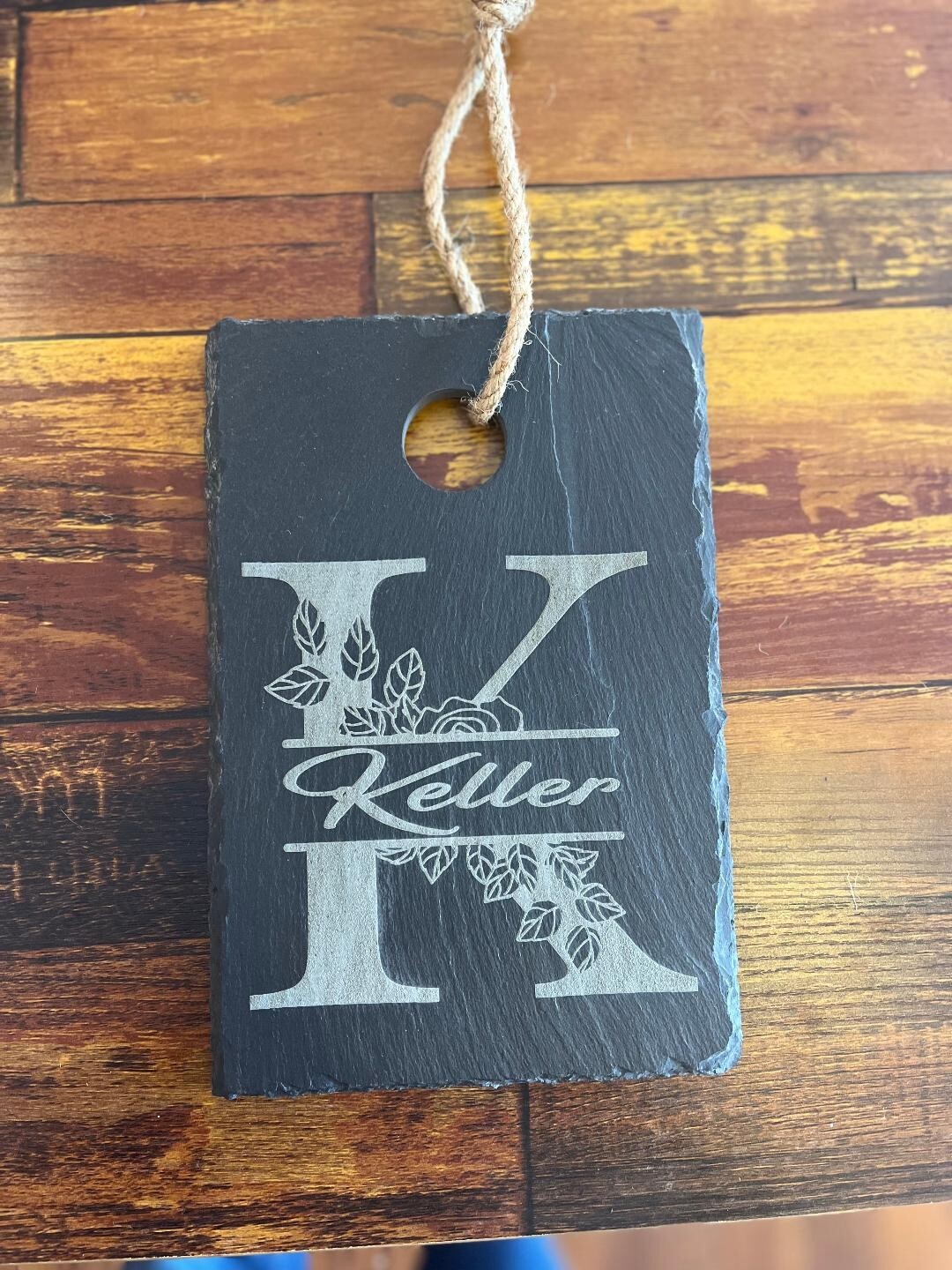 Your Custom Design, Text, Logo- Large Laser Engraved Slate Cutting ...