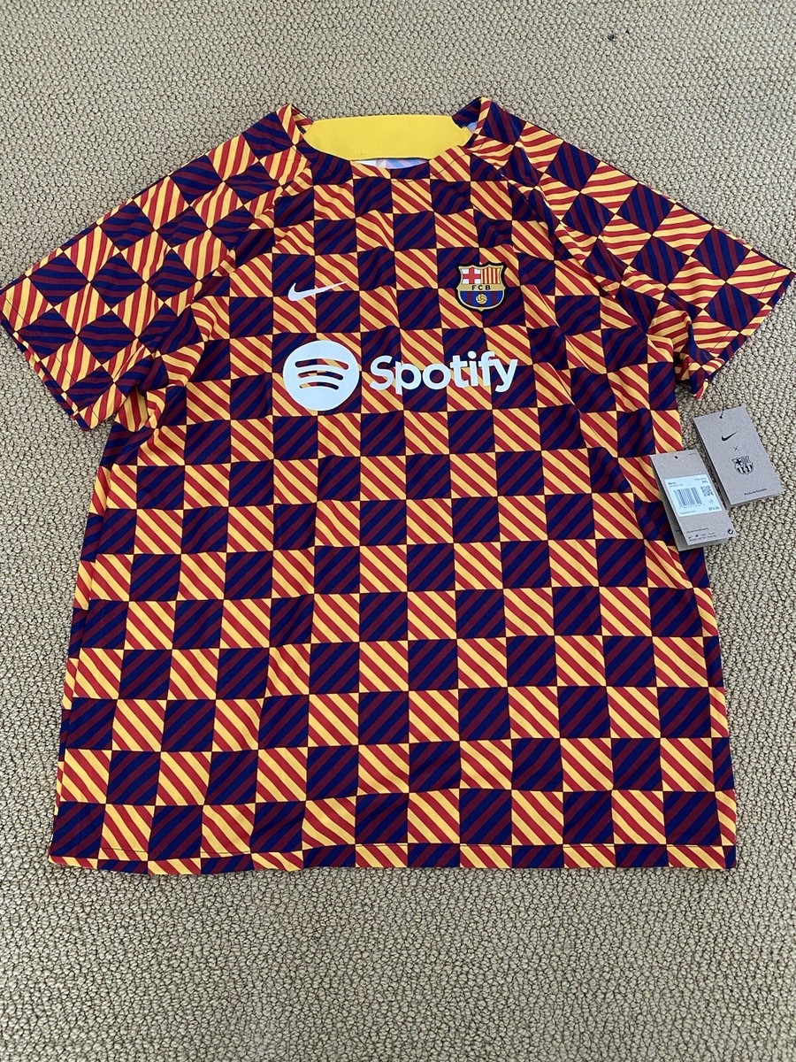 NEW Nike Barcelona FC FCB 22-23 Pre Match Soccer Jersey DR4902-729