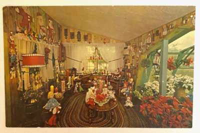 St Nick's Nook Store, Memorytown, Mt. Pocono PA Postkarte Weihnachtsstern Weihnachten