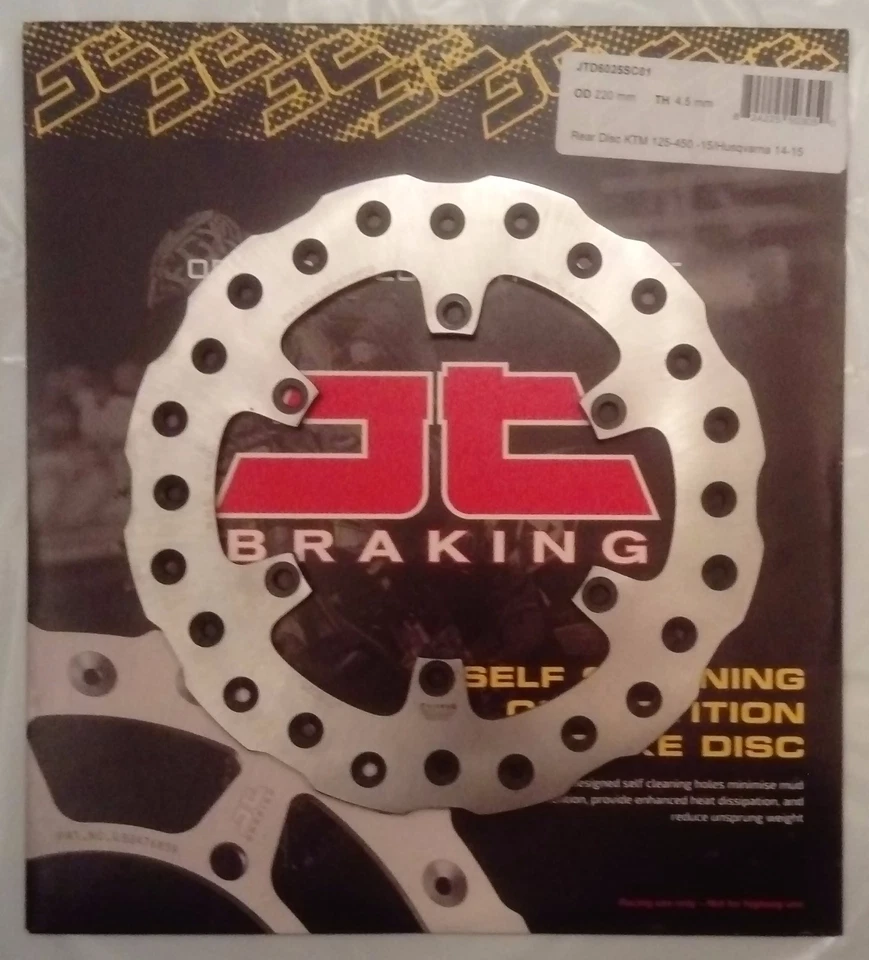 JT Frein Soi Nettoyage Arrière Disque Frein Ondulé Pour Honda CR80 (1992 À 2002) - Photo 1/1