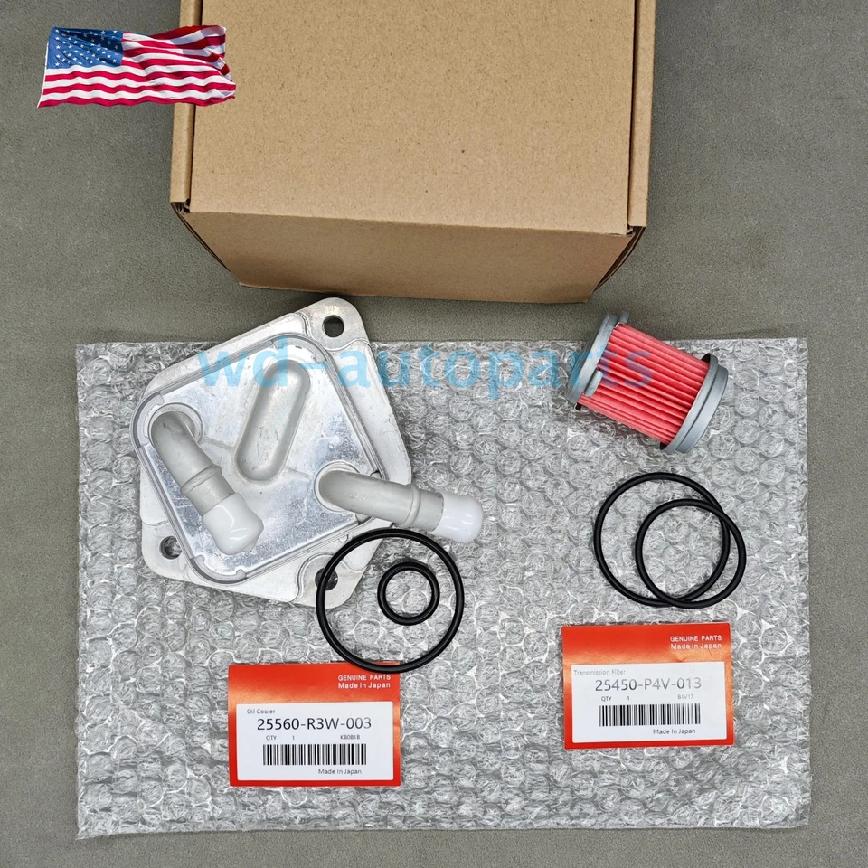 New CVTF Warmer Transmission Oil Cooler 25560-R3W-003 For Honda Civic 2014-2024 Foto 2 de 4