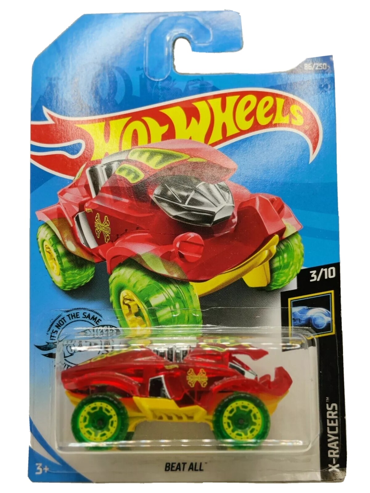 Hot Wheels 2020 Beat All 3/10 X Raycers 86/250 Green Wheels Mattel