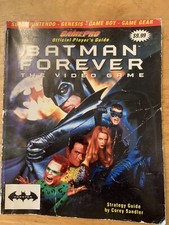 BATMAN FOREVER OFICJALNY PRZEWODNIK GRACZA STRATEGICZNEGO NINTENDO GENESIS GAMEBOY