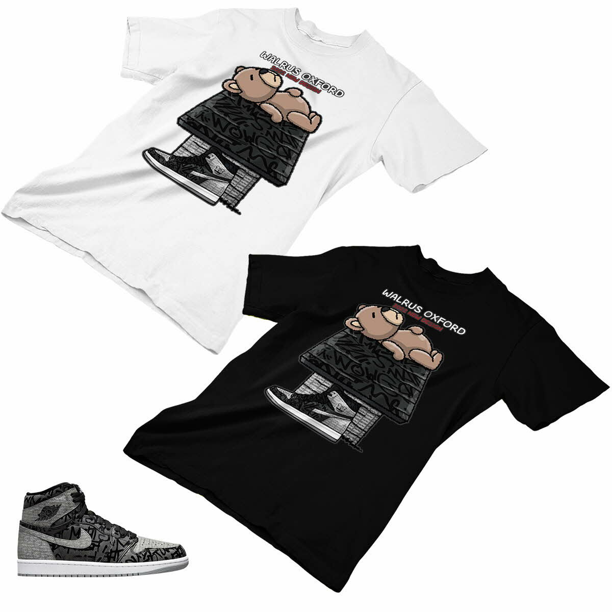 Jordan 1 Rebellionaire Gray Matching Custom Designed T shirt / hoodie JD  1-99-20 | eBay